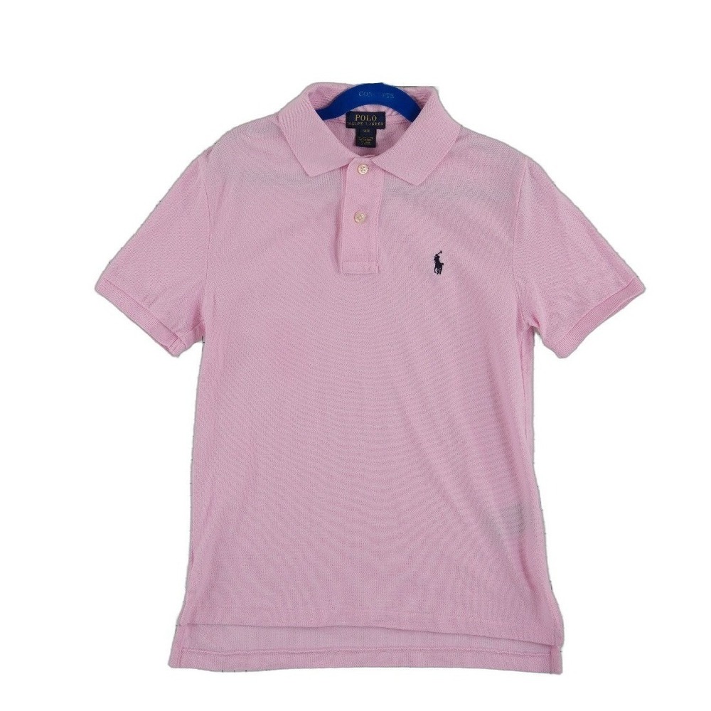 Polo Ralph Lauren Polo Shirt Boys Size Small 8 Pink Cotton Short Sleeve